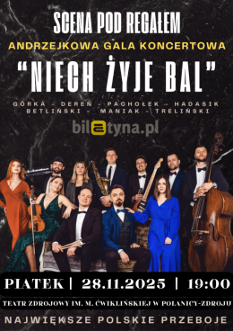 Polanica-Zdrój Wydarzenie Koncert Andrzejkowa noc przebojów || Artyści sceny pod regałem - koncert andrzejkowy